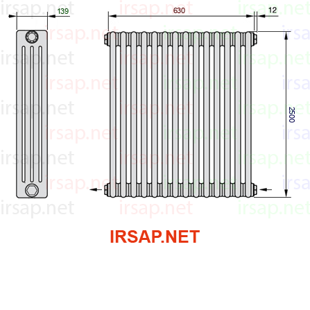 Радиатор IRSAP Tesi 42500/14 T08 CL 01